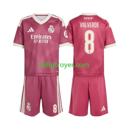 Billige Fotballdrakter Real Madrid Federico Valverde 8 Barn Tredjedraktsett 2026/27 Kortermet